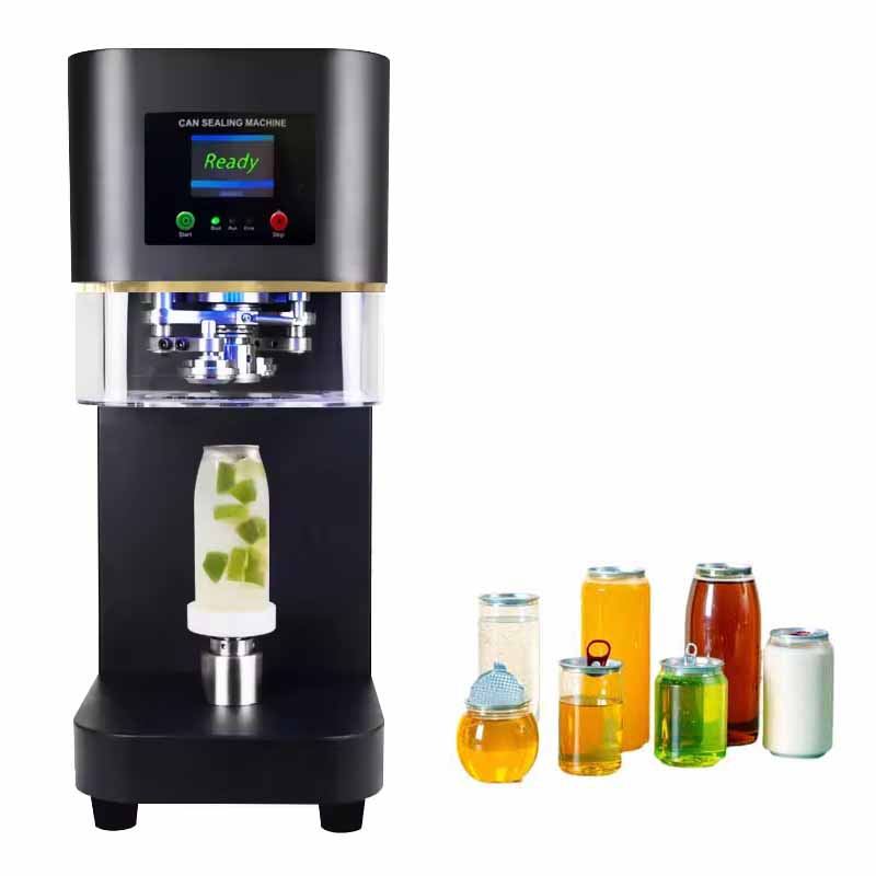 Máy dán lon nhựa tự động