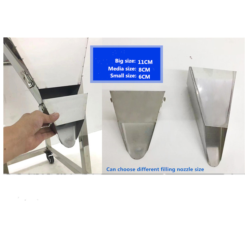 Grain Rice Coffee Weighing Filling Machine with big hopper