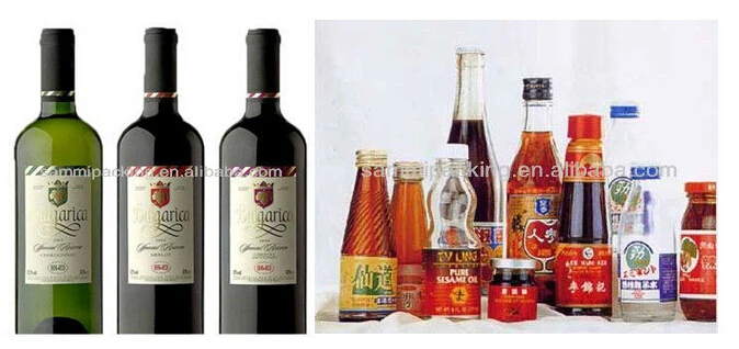 Semi automatic Round Bottle Sticker Label with code printer